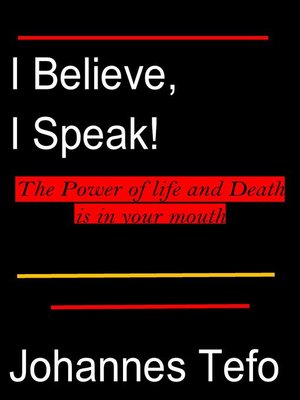 cover image of I Believe, I Speak!